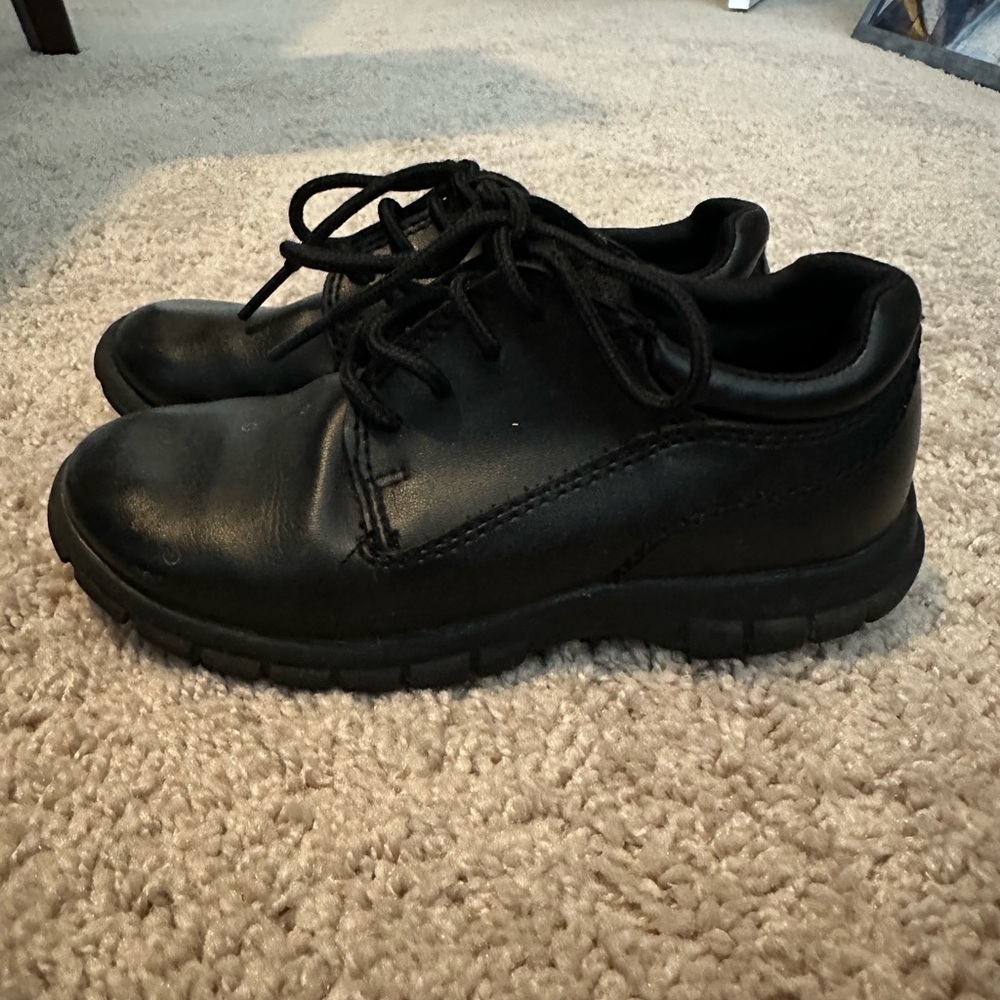 Classic Black Kids Dress Shoes